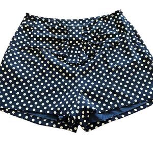 Disney LC Lauren Conrad Navy & White Polka Dot Lined Shorts Woman Size Large